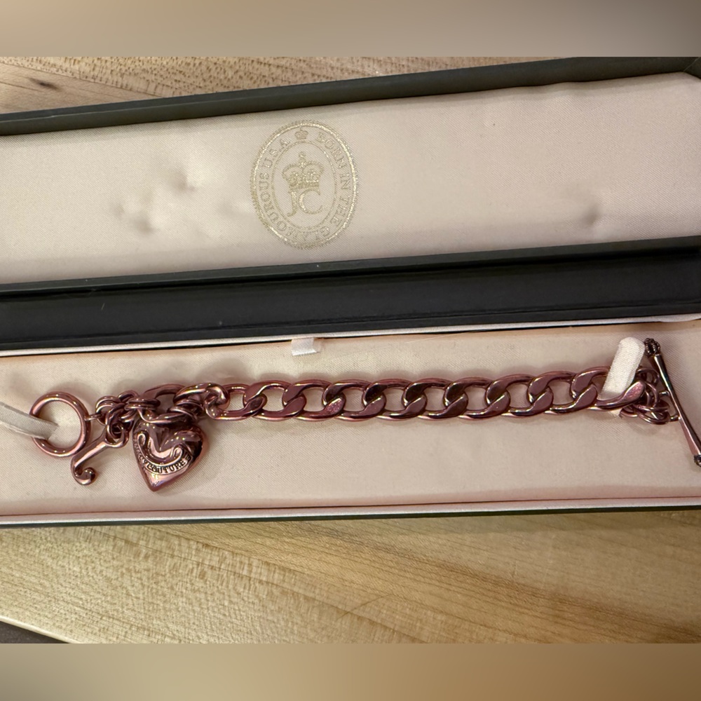 Juicy Couture Rose Gold Charm Bracelet - Like New!!